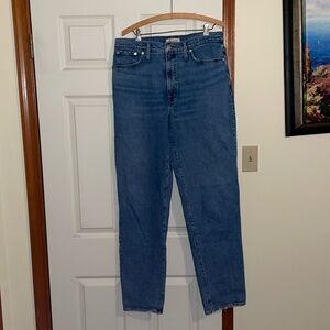 Madewell Perfect Vintage Straight Leg Jean- W- 31/33 inch inseam.
